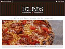 Tablet Screenshot of folinopizza.com